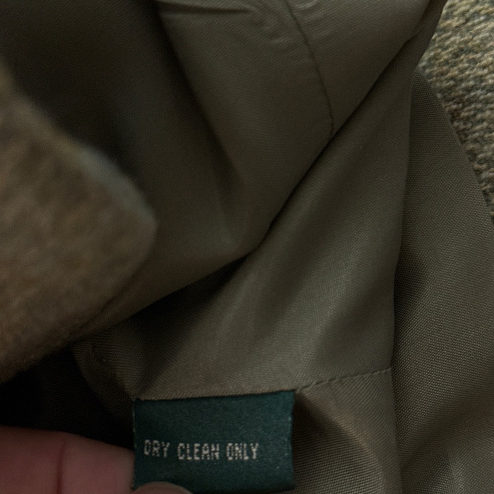 Lauren Ralph Lauren Blazer Womens 8P Green Wool Blend Tweed Equestrian Button - Picture 6 of 14